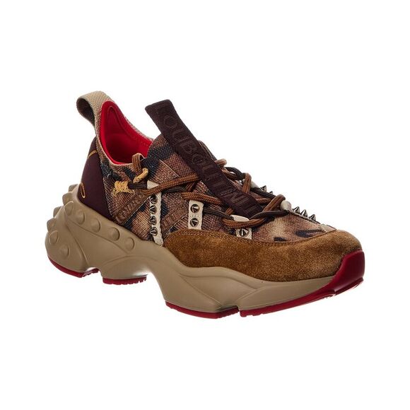 Christian Louboutin Trailnrun Leather Sneaker, Brown